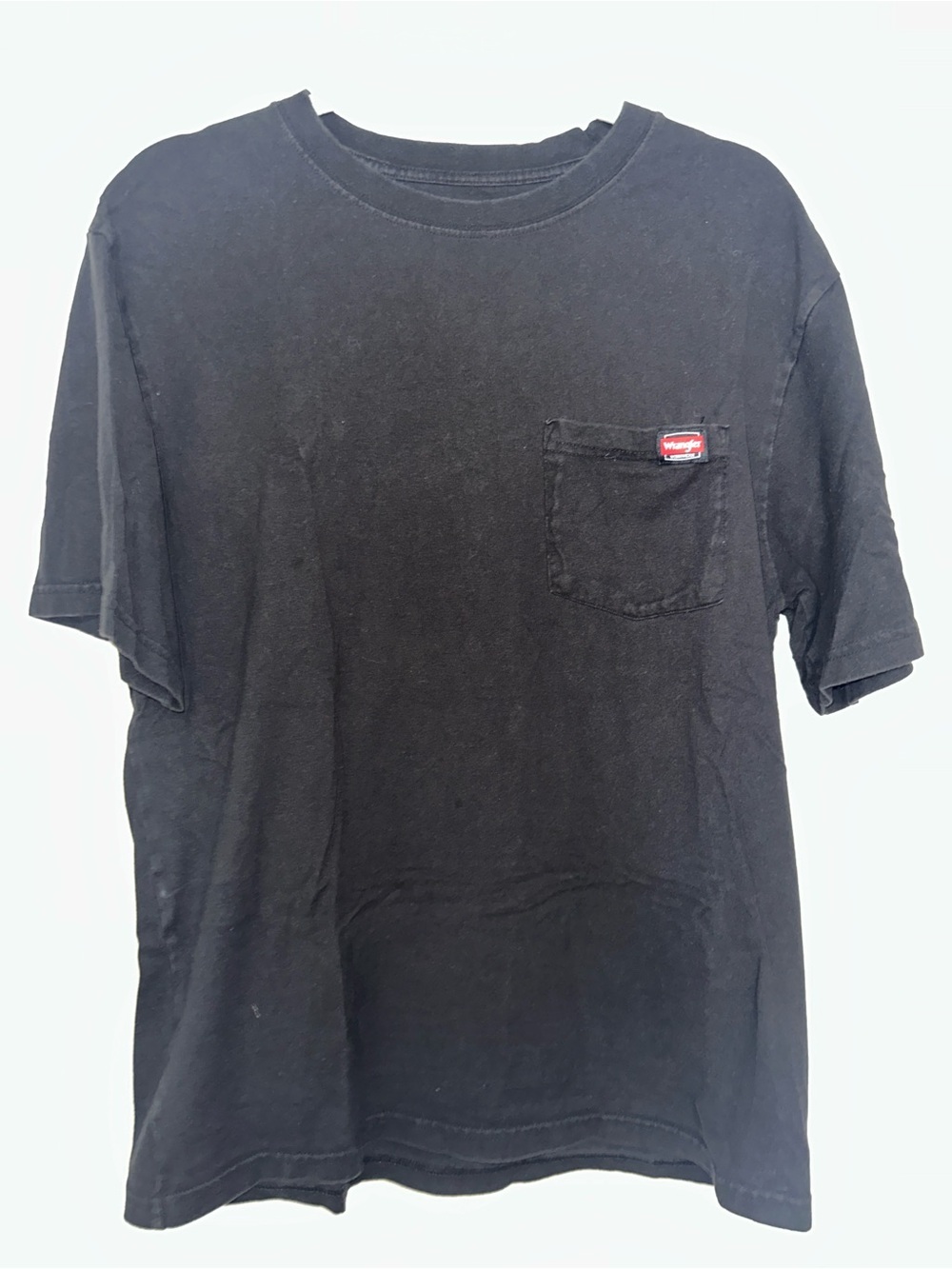 Wrangler Black Short-Sleeve Pocket Tee